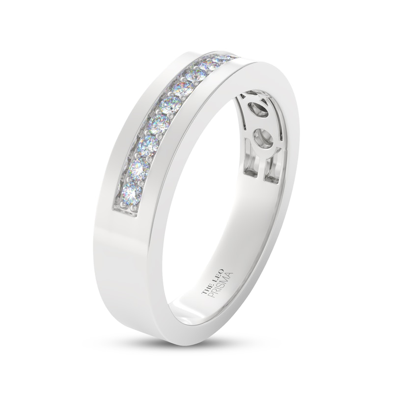 Main Image 2 of Men's THE LEO Prisma Diamond Wedding Band 1/4 ct tw 14K White Gold