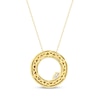 Thumbnail Image 3 of Pear-Shaped Diamond Two-Row Circle Necklace 1 ct tw 10K Yellow Gold 18&quot;