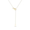 Thumbnail Image 4 of Pear-Shaped Diamond Two-Row Circle Necklace 1 ct tw 10K Yellow Gold 18&quot;