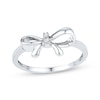Thumbnail Image 1 of Diamond Accent Bow Ring Sterling Silver