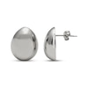 Thumbnail Image 1 of Domed Teardrop Stud Earrings Sterling Silver