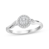 Thumbnail Image 1 of KAY Lab-Grown Diamonds Multi-Stone Circle Halo Promise Ring 1/5 ct tw Sterling Silver
