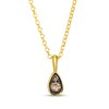 Thumbnail Image 1 of Le Vian Diamond Teardrop Frame Necklace 1/6 ct tw 14K Honey Gold 19"