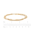 Thumbnail Image 4 of STUDIO BY KAY Layered Bead Bracelet 24K Yellow Gold Vermeil Sterling Silver 7.5"