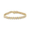 Thumbnail Image 1 of STUDIO BY KAY Lab-Grown Diamond Link Bracelet 1/3 ct tw 24K Yellow Gold Vermeil Sterling Silver 7"