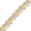 Thumbnail Image 2 of STUDIO BY KAY Lab-Grown Diamond Link Bracelet 1/3 ct tw 24K Yellow Gold Vermeil Sterling Silver 7"