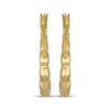 Thumbnail Image 2 of Scalloped Hoop Earrings 14K Yellow Gold