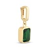 Thumbnail Image 2 of Charmed Memories Emerald-Cut Green Cubic Zirconia Charm 10K Yellow Gold