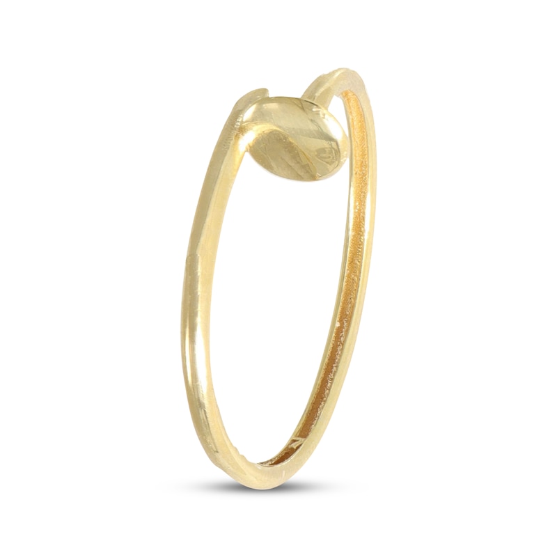 Main Image 2 of Nail Bypass Ring 10K Yellow Gold