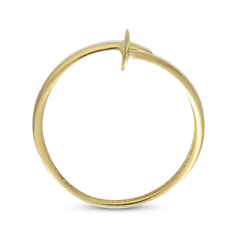 Main Image 3 of Nail Bypass Ring 10K Yellow Gold