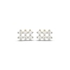 Thumbnail Image 2 of STUDIO BY KAY Lab-Grown Diamond Grid Stud Earrings 1/10 ct tw 24K Yellow Gold Vermeil Sterling Silver