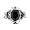 Thumbnail Image 4 of Disney Treasures The Nightmare Before Christmas Oval-Cut Black Onyx & Diamond Ring 1/6 ct tw Sterling Silver