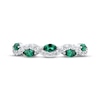Thumbnail Image 3 of Now + Forever Marquise-Cut Emerald & Diamond Anniversary Ring 1/4 ct tw 10K White Gold