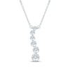 Thumbnail Image 1 of KAY Lab-Grown Diamonds Graduated Journey Necklace 1 ct tw 10K White Gold 18"