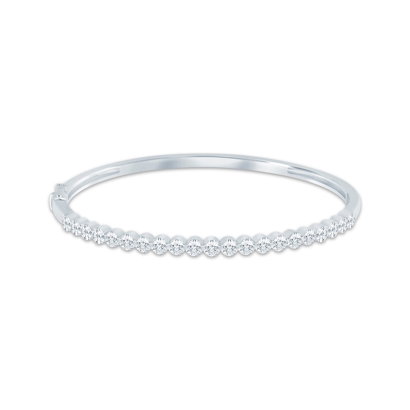 Main Image 1 of KAY Lab-Grown Diamonds Bangle Bracelet 3 ct tw 10K White Gold