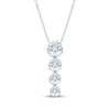 Thumbnail Image 1 of KAY Lab-Grown Diamonds Graduated Drop Necklace 3/4 ct tw 10K White Gold
