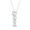 Thumbnail Image 2 of KAY Lab-Grown Diamonds Graduated Drop Necklace 3/4 ct tw 10K White Gold