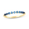 Thumbnail Image 1 of Le Vian Denim Ombré Sapphire Ring 14K Honey Gold