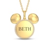 Thumbnail Image 1 of Disney Treasures Mickey Mouse Diamond Necklace 1/10 ct tw 10K Yellow Gold 17"