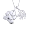 Thumbnail Image 1 of Disney Treasures The Lion King Diamond Necklace 1/20 ct tw 10K White Gold 17"