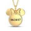 Thumbnail Image 1 of Disney Treasures Minnie Mouse Diamond Necklace 1/10 ct tw 10K Yellow Gold 17"