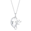 Thumbnail Image 1 of Disney Treasures The Nightmare Before Christmas Diamond Necklace 1/10 ct tw Sterling Silver 17"