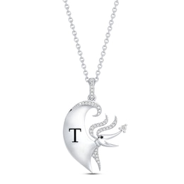 Disney Treasures The Nightmare Before Christmas Diamond Necklace 1/10 ct tw Sterling Silver 17"