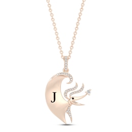 Disney Treasures The Nightmare Before Christmas Diamond Necklace 1/10 ct tw 10K Rose Gold 17"