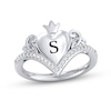 Thumbnail Image 1 of Disney Treasures Alice in Wonderland Diamond Heart Ring 1/6 ct tw Sterling Silver