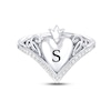 Thumbnail Image 2 of Disney Treasures Alice in Wonderland Diamond Heart Ring 1/6 ct tw Sterling Silver