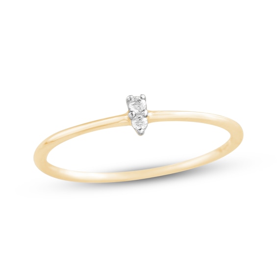 Diamond Accent Stackable Ring 10K Yellow Gold