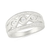 Thumbnail Image 1 of Diamond Accent Double Infinity Channel Ring Sterling Silver
