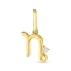 Thumbnail Image 1 of STUDIO BY KAY Lab-Grown Diamond Accent Capricorn Charm 24K Yellow Gold Vermeil Sterling Silver