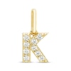 Thumbnail Image 1 of STUDIO BY KAY Lab-Grown Diamond Initial "K" Charm 1/10 ct tw 24K Yellow Gold Vermeil Sterling Silver