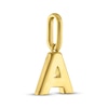 Thumbnail Image 3 of STUDIO BY KAY Lab-Grown Diamond Initial "A" Charm 1/10 ct tw 24K Yellow Gold Vermeil Sterling Silver