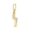 Thumbnail Image 2 of STUDIO BY KAY Lab-Grown Diamond Lightning Bolt Charm 1/10 ct tw 24K Yellow Gold Vermeil Sterling Silver
