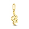 Thumbnail Image 3 of STUDIO BY KAY Lab-Grown Diamond Snake Charm 1/10 ct tw 24K Yellow Gold Vermeil Sterling Silver