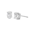 Thumbnail Image 1 of KAY Lab-Grown Diamonds Oval-Cut Solitaire Stud Earrings 1 ct tw 14K White Gold (F/SI2)