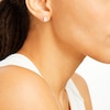 Thumbnail Image 2 of KAY Lab-Grown Diamonds Oval-Cut Solitaire Stud Earrings 1 ct tw 14K White Gold (F/SI2)