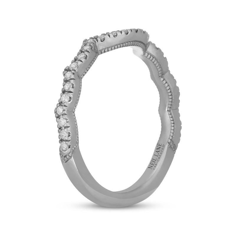 Main Image 2 of Neil Lane Artistry Lab-Grown Diamond Contour Wedding Band 1/5 ct tw 14K White Gold