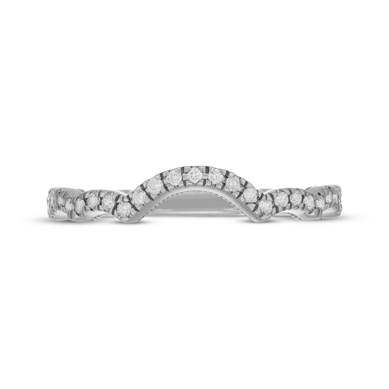 Main Image 3 of Neil Lane Artistry Lab-Grown Diamond Contour Wedding Band 1/5 ct tw 14K White Gold
