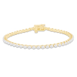 Lab-Created Diamonds by KAY Tennis Bracelet 3 ct tw 14K Yellow Gold 7.25&quot;