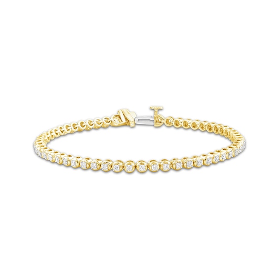KAY Lab-Grown Diamonds Tennis Bracelet 1 ct tw 14K Yellow Gold 7.25"
