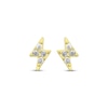 Thumbnail Image 2 of Children's Cubic Zirconia Lightning Bolt Stud Earrings 14K Yellow Gold