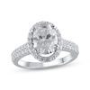 Thumbnail Image 1 of Now + Forever Lab-Grown Diamonds Oval-Cut Engagement Ring 2-1/2 ct tw 14K White Gold