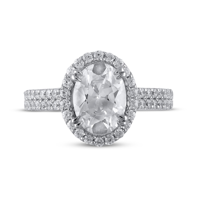 Main Image 3 of Now + Forever Lab-Grown Diamonds Oval-Cut Engagement Ring 2-1/2 ct tw 14K White Gold