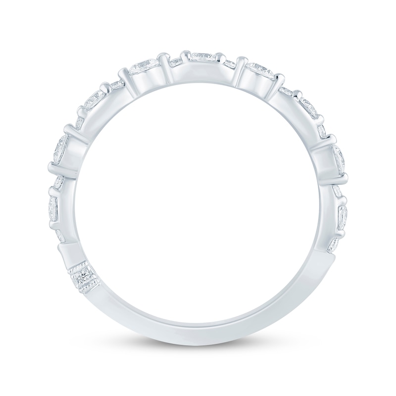 Main Image 3 of Monique Lhuillier Bliss Lab-Grown Diamond Anniversary Ring 1/2 ct tw 18K White Gold