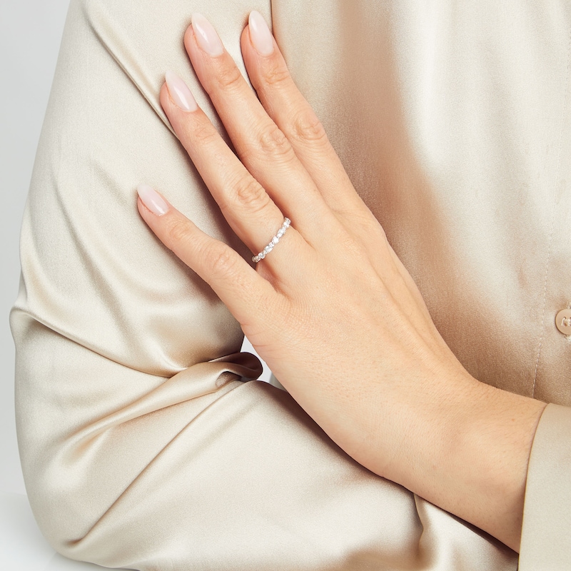 Main Image 5 of Monique Lhuillier Bliss Lab-Grown Diamond Anniversary Ring 1/2 ct tw 18K White Gold