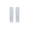 Thumbnail Image 2 of Diamond Pavé Hoop Earrings 3/8 ct tw 10K White Gold
