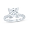 Thumbnail Image 0 of Monique Lhuillier Bliss Princess-Cut Lab-Created Diamond Engagement Ring 3-5/8 ct tw 18K White Gold
